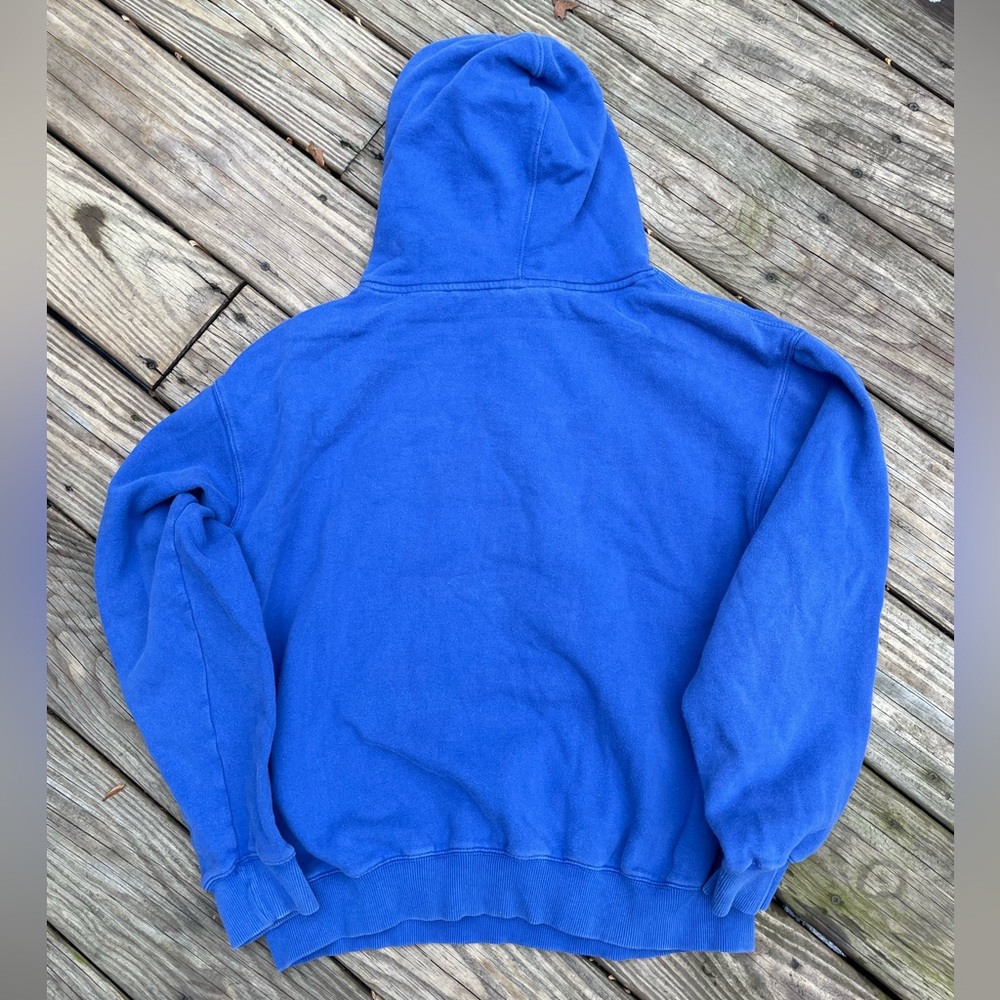 University of Delaware Colosseum Blue and Yellow Athletic Hoodie - Picture 2 of 3